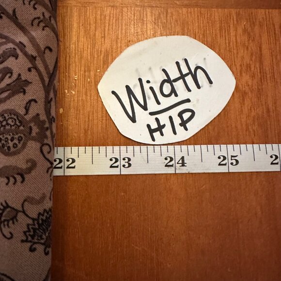 Briggs New York Paisley Print Maxi Skirt Brown & Black Size 14 Polyester Blend - Picture 4 of 8